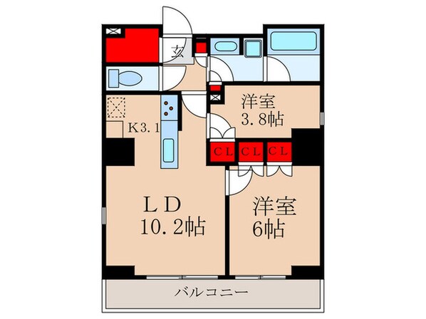 クレストコート中野の物件間取画像